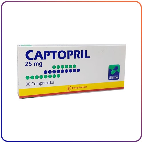 CAPTOPRIL 25 MG X 30 COMPRIMIDOS